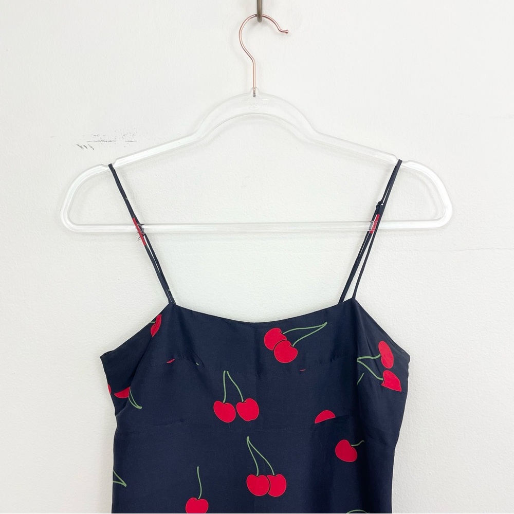 Realisation Par Navy Mini Dress with Red Cherry Print - Picture 5 of 8
